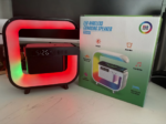 G3‑SSW Wireless Speaker & Charger – 7‑Color RGB Wake‑Up Light, Fast Wireless Charging, Smart Stage Light – Multicolor