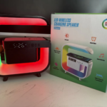 G3‑SSW Wireless Speaker & Charger – 7‑Color RGB Wake‑Up Light, Fast Wireless Charging, Smart Stage Light – Multicolor