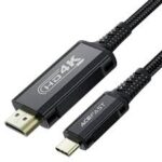 Acefast C1-10 USB‑C to HDMI 4K Video Cable – 4K @ 60Hz High‑Speed HDR Support – Black 1 m - Image 3