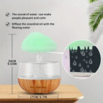 RainCloud RC-100 Night Light Humidifier – Raining Water Effect – White