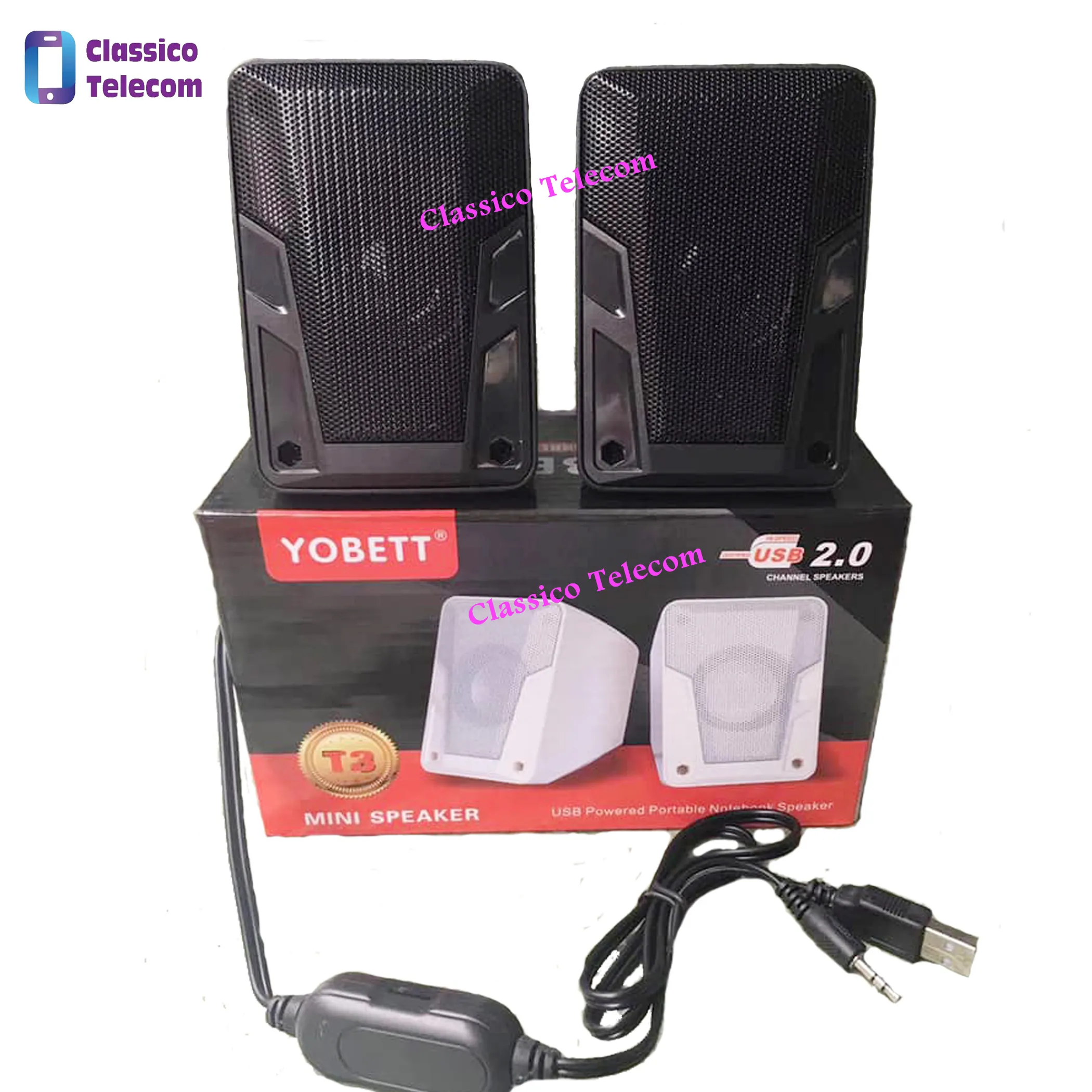 7HN6tZYDim83UJKQwlblW0eifvB3nd2DSsONbvVf (1) Yobett T3 Mini Bluetooth Speaker – USB 2.0 Powered Portable Notebook/Computer Speaker – Black - Image 1