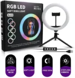 MJ26 10‑Inch RGB LED Soft Ring Light – 26 cm Multi‑Color Ring Light for Photography, Vlogging & Studio Lighting - Image 2