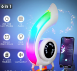 XM G69 PRO Wireless Speaker – RGB 265‑Mode LED, Clock & TF Card, Waterproof HIFI Sound – Black - Image 2