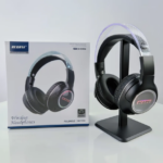 REGRSI RE‑NY058 Over‑Ear Foldable Wireless Headphones – Hi‑Fi Sound, Bluetooth, Built‑In Mic, LED Logo, Noise‑Isolation – Portable Gaming & Music Use
