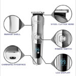 Kemei KM-8509 Hair Clipper & Beard Trimmer – Waterproof, Men’s, Black - Image 3