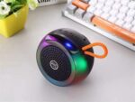 SoundPulse SP‑RGB175 Portable Bluetooth Subwoofer Speaker with RGB Light, 175W Power, IPX4 Waterproof – Black