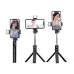 Q07 Bluetooth Selfie Stick with LED Light & Remote – 90 cm Foldable, 3 Light Modes, 5 m Bluetooth Range – Bangladesh - Image 4