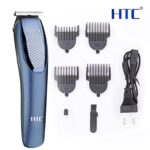 HTC AT-1210 Hair Trimmer – Rechargeable 4‑Length Adjustable Clip‑On for Men – Smooth Running, Easy‑Clean – Blue