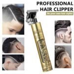 Vintage T9 Hair Trimmer 360° Close Shave USB‑Rechargeable 1200mAh Compact Black - Image 2