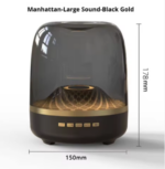 OEM SPK-2.1 Small Smart Speaker – Heavy Subwoofer, Bluetooth Wireless, IPX4 Waterproof, 2000mAh Battery, Portable Outdoor Audio – Black 148×148×185 mm - Image 2