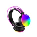 Stereo Rainbow LED Wireless Over‑Ear Headset – RGB Light, Bluetooth 5.3, Active Noise Cancelling, Hi‑Fi Stereo, APTX, IPX5 Waterproof, 10‑15 h Battery, Type‑C Fast Charge, Gaming & Travel headphones