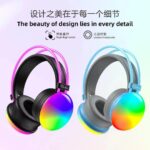 Stereo Rainbow LED Wireless Over‑Ear Headset – RGB Light, Bluetooth 5.3, Active Noise Cancelling, Hi‑Fi Stereo, APTX, IPX5 Waterproof, 10‑15 h Battery, Type‑C Fast Charge, Gaming & Travel headphones - Image 3