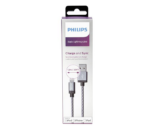 Philips 1.2M Nylon Braided Lightning Cable – Fast‑Charging USB‑to‑Lightning for iPhone, iPad & iPod – Durable Tangle‑Free Design – Black