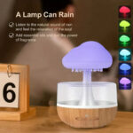 RainCloud RC-100 Night Light Humidifier – Raining Water Effect – White - Image 2