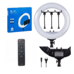 RL 21 LED Soft Ring Light – 21‑Inch (54 cm) 4800 LM, 60 W, Adjustable 2700‑6500K Color Temp & 0‑100% Dimmable Brightness, Includes Tripod Stand – Perfect for YouTubers, Vloggers, Makeup & Photography