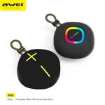 Awei K6 Mini Wireless Bluetooth Speaker – 8W Powerful Sound, IPX6 Waterproof, Colorful Ambient Lights, TWS & MicroSD Support – Portable 132mm - Image 2