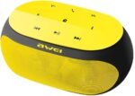 AWEI Y200 Portable Bluetooth Speaker – Dual 40mm Drivers, 4.5W × 2 Output, 4‑5 hr Playtime, Compact Black