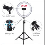 10" Ring Light Tripod Stand Set – 6ft Adjustable Studio Tripod, 10‑inch LED Ring Light, Phone Clip Holder – Perfect for YouTubers, TikTok & Live Streaming - Image 3