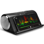 Kisonli Super Bass Portable Bluetooth Speaker with Phone Stand – Powerful Bass, FM/USB/TF/AUX, Hands‑Free Calls – Black - Image 4