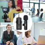 EOENKK K15-3 Wireless Lavalier Microphone 3‑in‑1 Omni‑Directional Noise‑Reduction Mini - Image 2