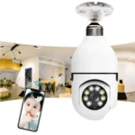 SmartCam 360R‑1080P Security Camera 360° Rotating View, Two‑Way Audio, Motion Tracking, Waterproof – White