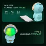 Wrader X808 Bluetooth Speaker Wireless Stereo Bass RGB Light Astronaut - Image 6
