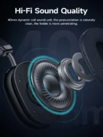 HOCO W35 Max Bluetooth 5.3 Over‑Ear Headphones – 40mm Hi‑Fi Drivers, ANC (45 h ON / 90 h OFF), 800 mAh Battery, Mic, 90‑Hour Playtime – Sports Wireless Earbuds. - Image 4
