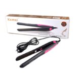 Kemei KM-328 Professional Hair Straightener – 25W Fast‑Heat Dual Temp 105‑205°C, PTC Element & 360° Rotating Cord – Black - Image 2