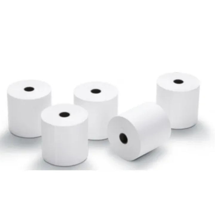 tjQ2OqxrOeBw9KU7ASnbRRb5mmPHjOrzgc2Sa0Qq ThermoPrint TP-57 Thermal Paper 5‑Roll 15 m High‑Brightness for 57mm Printers – White - Image 1