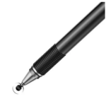 Baseus ACPCL-01 Capacitive Stylus Pen Dual‑Tip Premium Precision Aluminum‑Alloy & Silicone Anodized Silver - Image 3