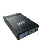 WGP Mini UPS 5/9/12V (10400mAh) Mini UPS for Wi‑Fi Router – Multi‑Output 5/9/12V, 3‑4 hr Backup, Compact Black