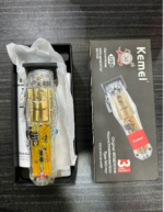 Kemei KM‑NG203 Hair Trimmer – Transparent USB‑Rechargeable 5V, 180‑min Runtime, 3‑Hour Charge (4.5×17 cm) - Image 2