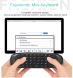 Universal AM-01 Wireless Air Mouse with Gyroscope QWERTY Keyboard – Nano 2.4GHz Receiver – Black - Image 3